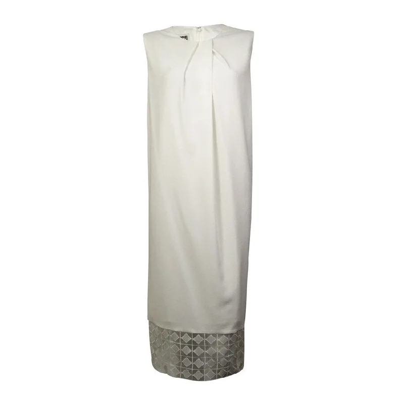 Can't Be Beat chic wrap dressAnne Klein Women's Sleeveless Illusion Trimmed Dress