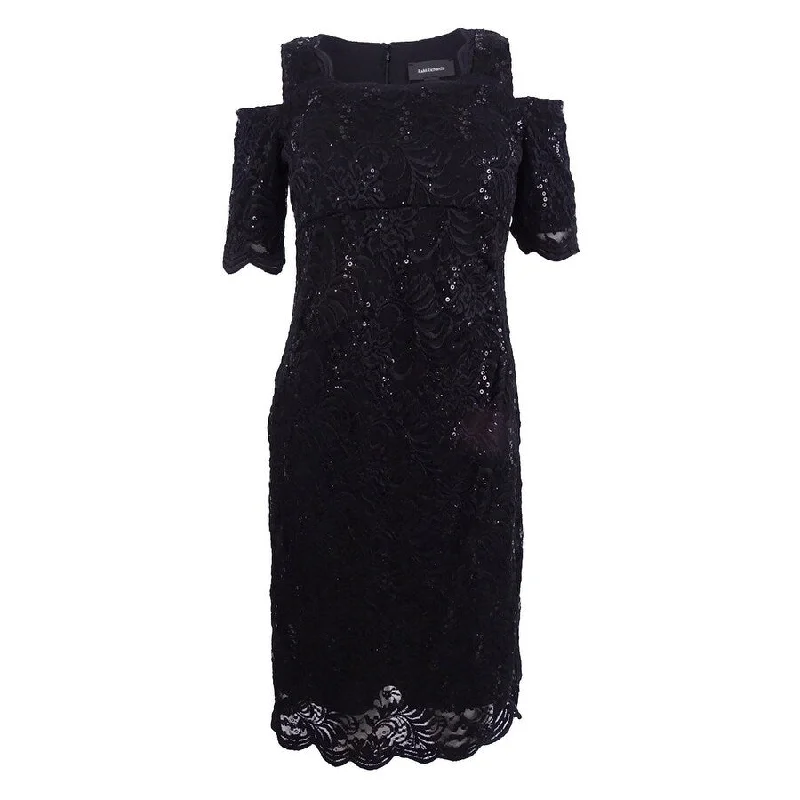 Today’s Special casual midi dressR&M Richards Women's Sequined Lace Cold-Shoulder Sheath Dress Today’s Special casual midi dressR&M Richards Women's Sequined Lace Cold-Shoulder Sheath Dress