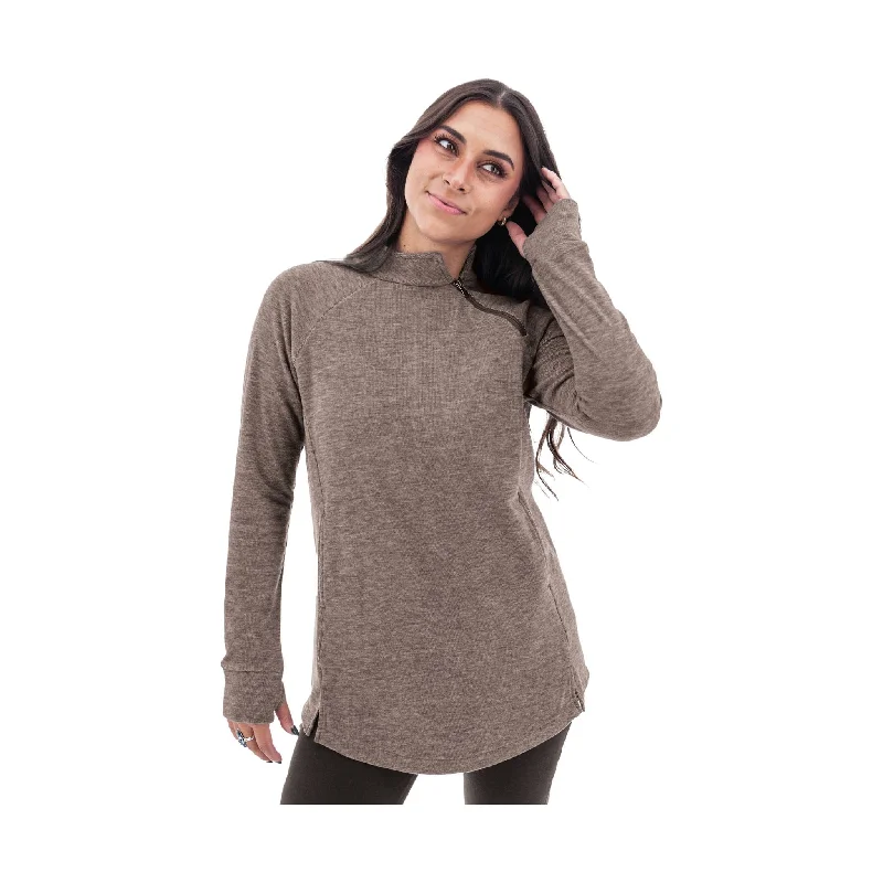 Savings Spectacular Aventura Women's McKenna Fleece Tunic - Black Coffee - ONLINE STORE CREDIT/EXCHANGE ONLY