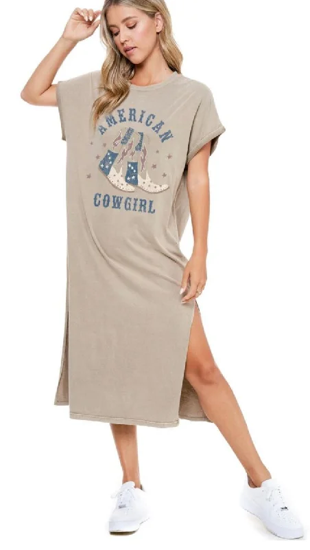The Best Prices floral wrap dressAmerican Cowgirl Graphic Tee Dress