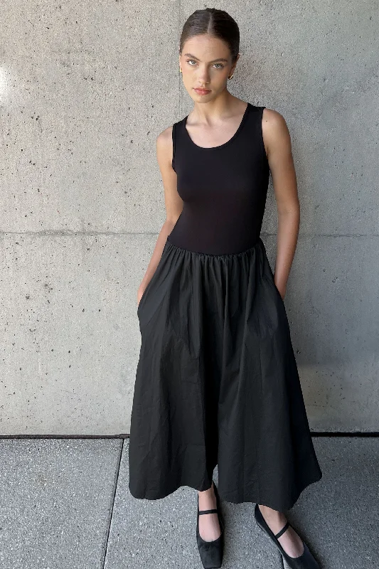 Buy More, Save More chic wrap dressMIXED MATERIAL MIDI DRESS