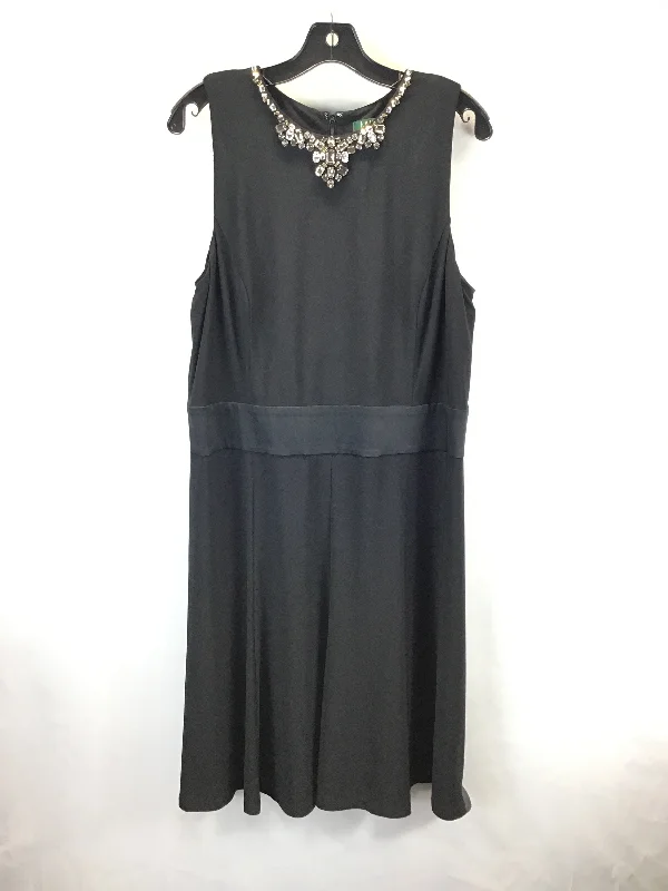 Low Prices elegant maxi dressDress Party Midi By Lauren By Ralph Lauren In Black, Size: 16 Low Prices elegant maxi dressDress Party Midi By Lauren By Ralph Lauren In Black, Size: 16