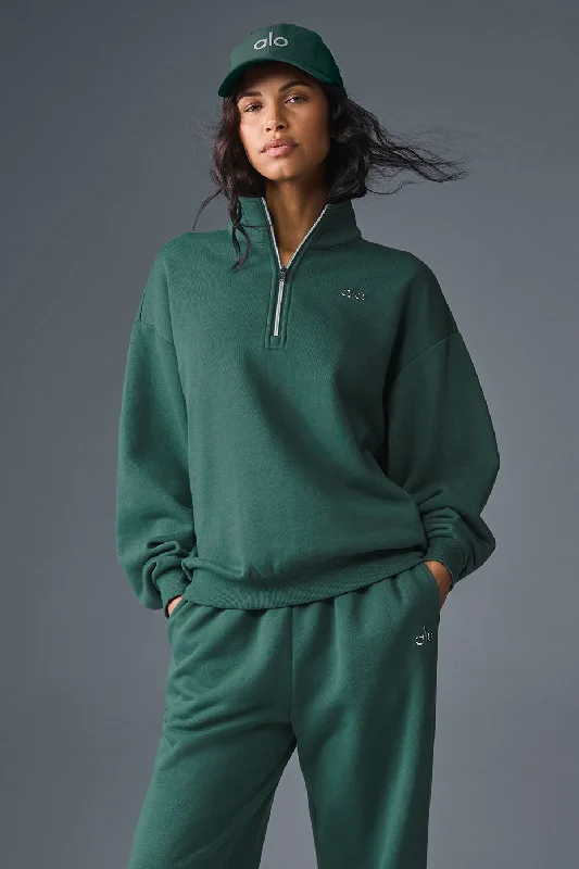 Amazing Deals Accolade 1/4 Zip Pullover - Winter Ivy