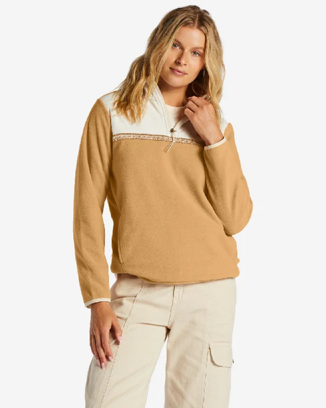 Savings Galore Boundary Lite Mock Neck Sweatshirt - Latte