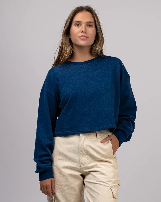 YEAR-End Clearance Women's Indigo Crewneck Sweatshirt