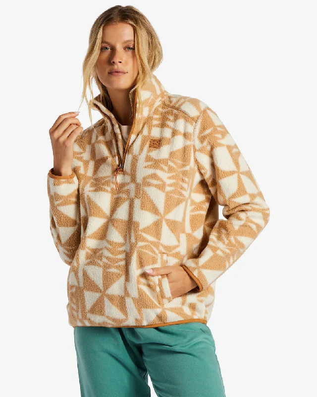 Seasonal Sale A/Div Boundary Mock 3 Half-Zip Pullover Sweatshirt - Latte