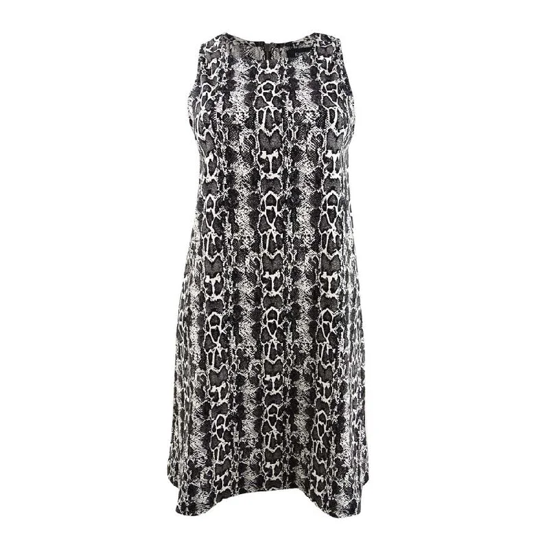 Blowout Sale wrap dressKaren Kane Women's Sleeveless Snake Printed A-Line Dress (XS, Black/White) Blowout Sale wrap dressKaren Kane Women's Sleeveless Snake Printed A-Line Dress (XS, Black/White)