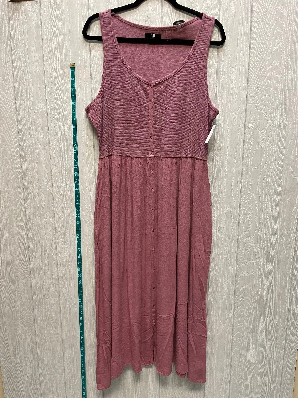 Savings Alert draped dressDress Casual Midi By Frye In Mauve, Size: Xl