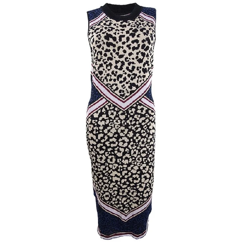 Limited Availability layered dressVince Camuto Women's Animal-Print Sweater Dress