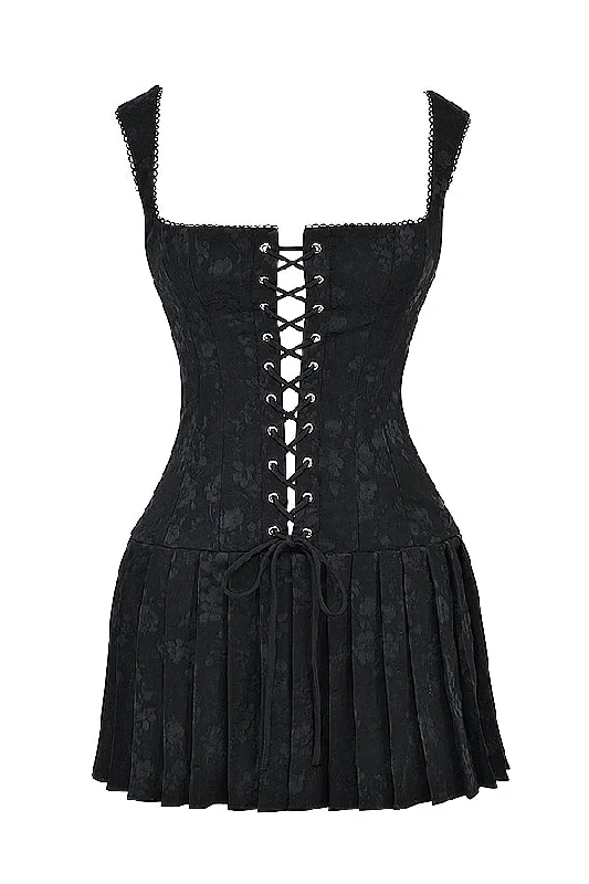 Amazing Deals wrap-around dressA&A Luxe Lace Up Vintage Embroidery A Line Pleated Mini Dress Amazing Deals wrap-around dressA&A Luxe Lace Up Vintage Embroidery A Line Pleated Mini Dress