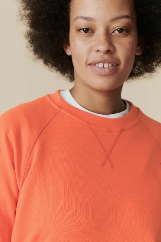 Discount Deals Women's Raglan Sweatshirt - Peach
