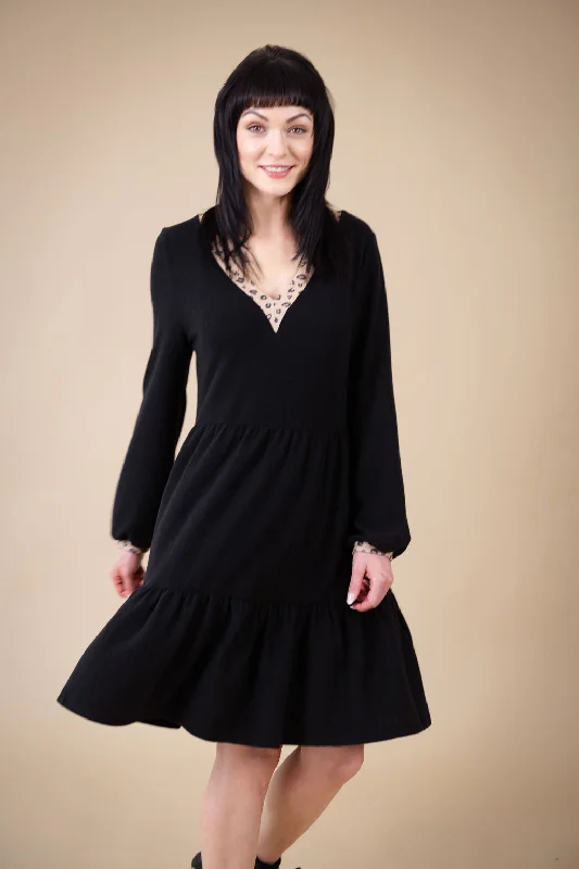 Best Deals casual knit dressSadhbh Smock Dress (Black)