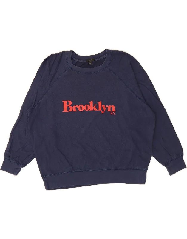 Don’t Miss Out J. CREW Womens Brooklyn Oversized Sweatshirt Jumper UK 16 Large Navy Blue Don’t Miss Out J. CREW Womens Brooklyn Oversized Sweatshirt Jumper UK 16 Large Navy Blue