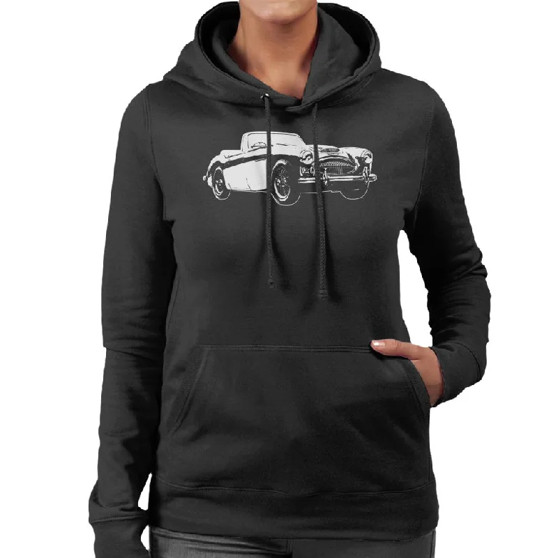 New Markdowns casual hoodieAustin Healey 3000 British Motor Heritage Women's Hooded Sweatshirt