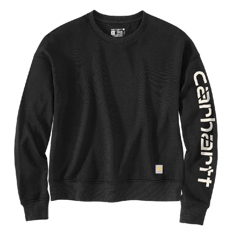 Epic Deals 'Carhartt' Women's Sleeve Graphic Sweatshirt - Black