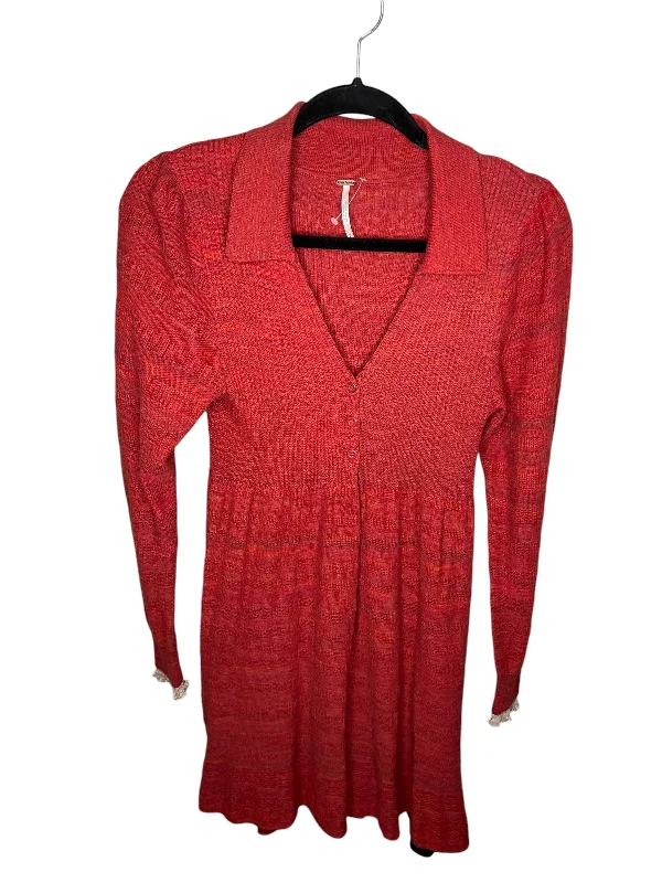 Deal Zone elegant evening dressDress Casual Midi By Free People In Red, Size: Sp
