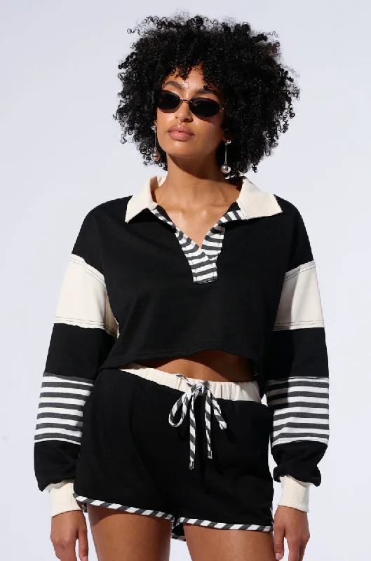 Limited Time Offer ON MY MIND CROP SWEATSHIRT