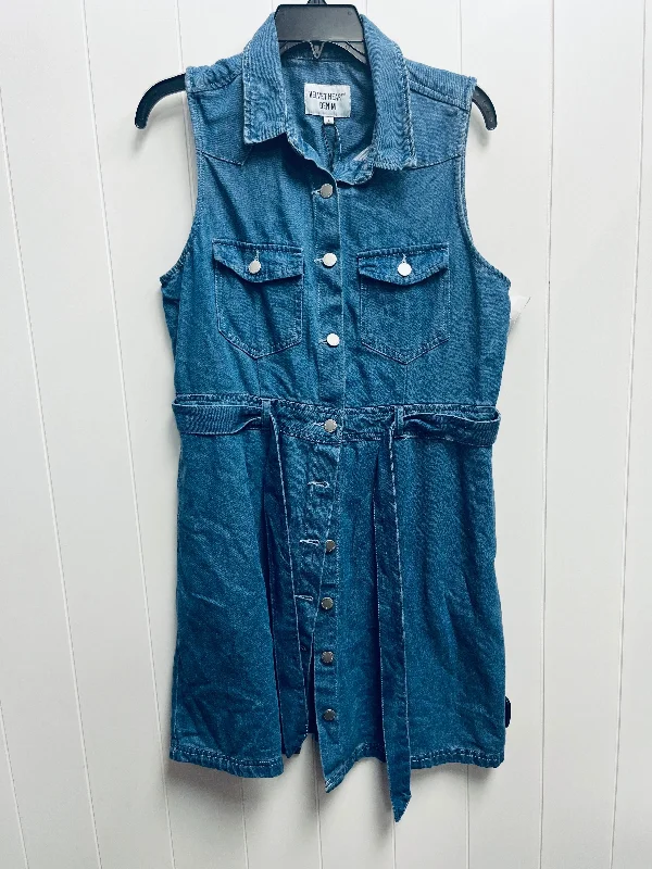 New Arrival casual shift dressDress Casual Short By Velvet Heart In Blue Denim, Size: L New Arrival casual shift dressDress Casual Short By Velvet Heart In Blue Denim, Size: L