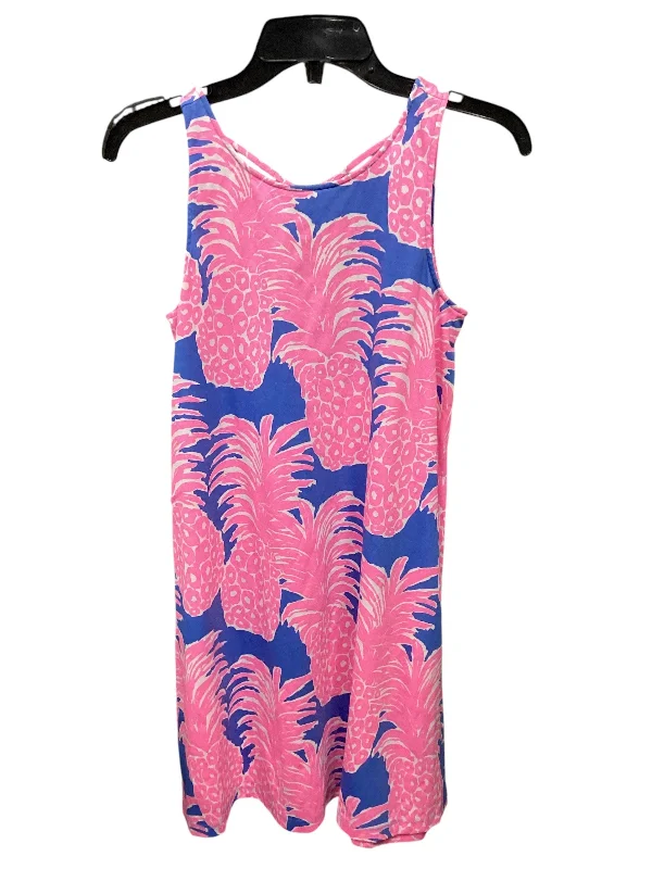 Bargain Blast satin midi dressDress Casual Short By Lilly Pulitzer In Blue & Pink, Size: Xs Bargain Blast satin midi dressDress Casual Short By Lilly Pulitzer In Blue & Pink, Size: Xs
