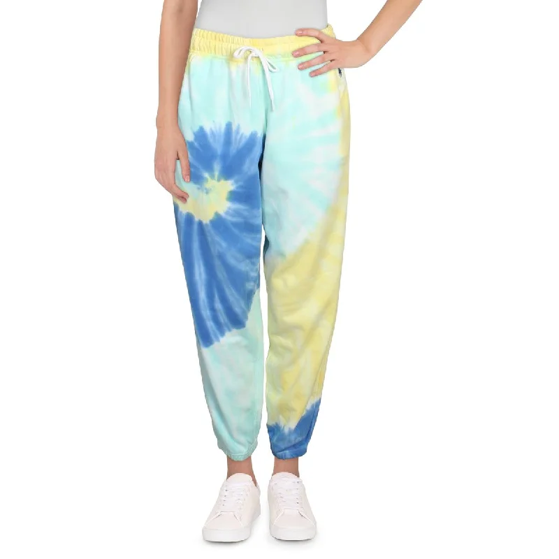 Last Chance Polo Ralph Lauren Womens Tie-Dye Drawstring Jogger Pants