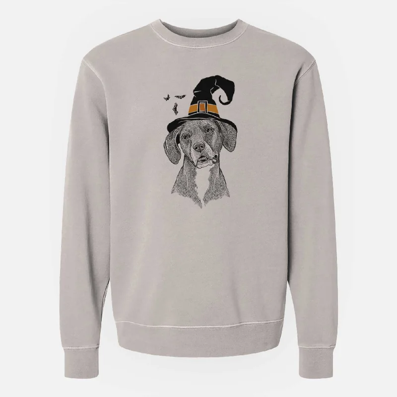 Exclusive Savings stylish sports hoodieWitch Zeena the Plott Hound Mix - Unisex Pigment Dyed Crew Sweatshirt Exclusive Savings stylish sports hoodieWitch Zeena the Plott Hound Mix - Unisex Pigment Dyed Crew Sweatshirt