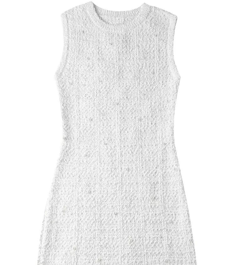 Price Smash chic slip dressA&A Vintage Chic White Sleeveless Pullover Mini Dress
