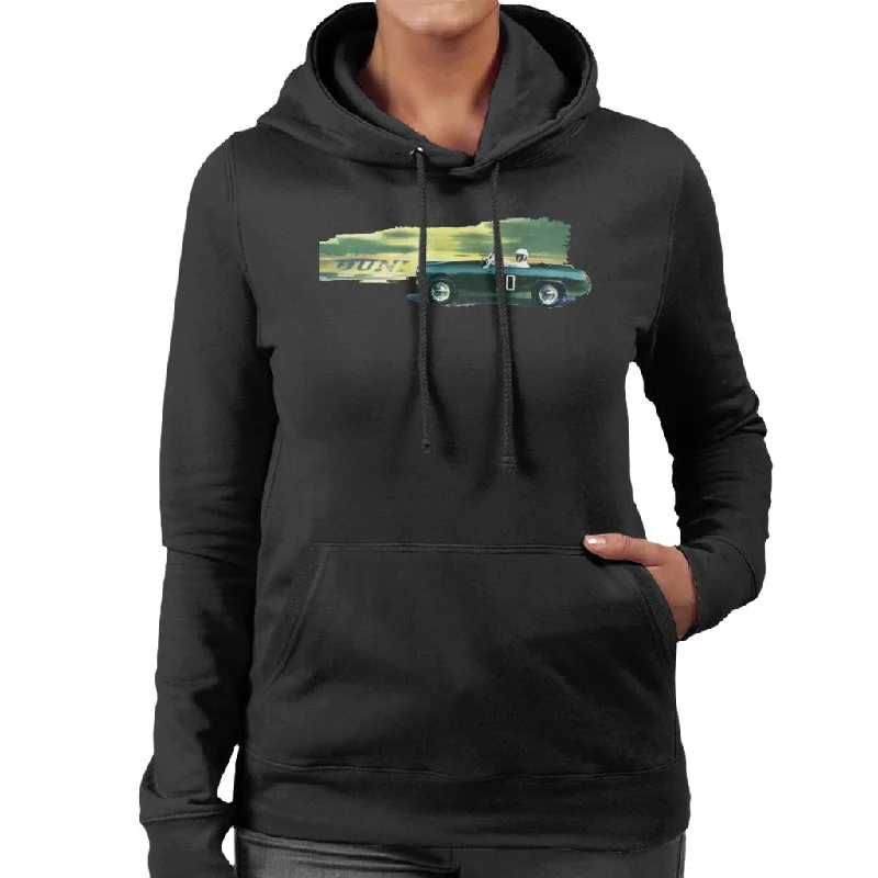 Last Chance chic hoodieAustin Healey 20 Green British Motor Heritage Women's Hooded Sweatshirt Last Chance chic hoodieAustin Healey 20 Green British Motor Heritage Women's Hooded Sweatshirt