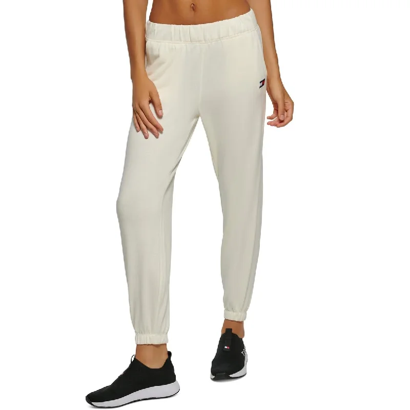 Best Bargains Tommy Hilfiger Womens French Terry High Rise Jogger Pants