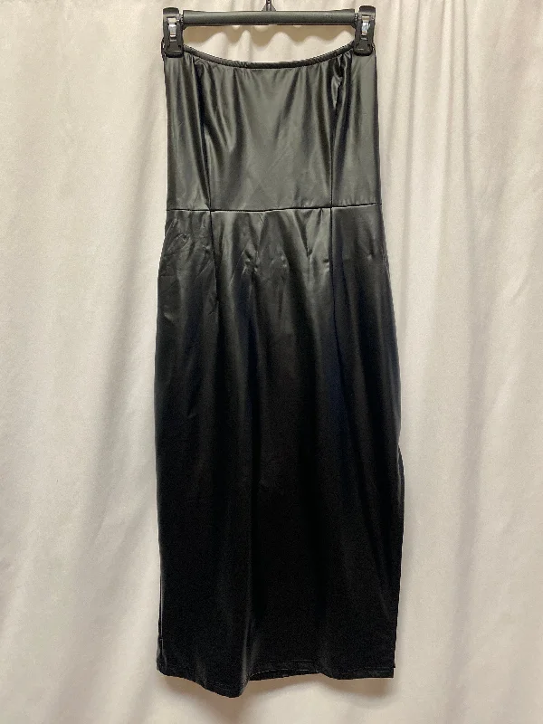 Limited Time draped dressDress Casual Midi By Shein In Black, Size: L