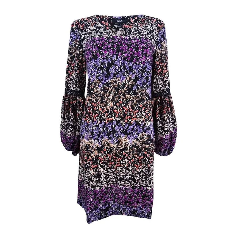 Loyalty Reward high-waisted dressMSK Women's Bell-Sleeve Shift Dress