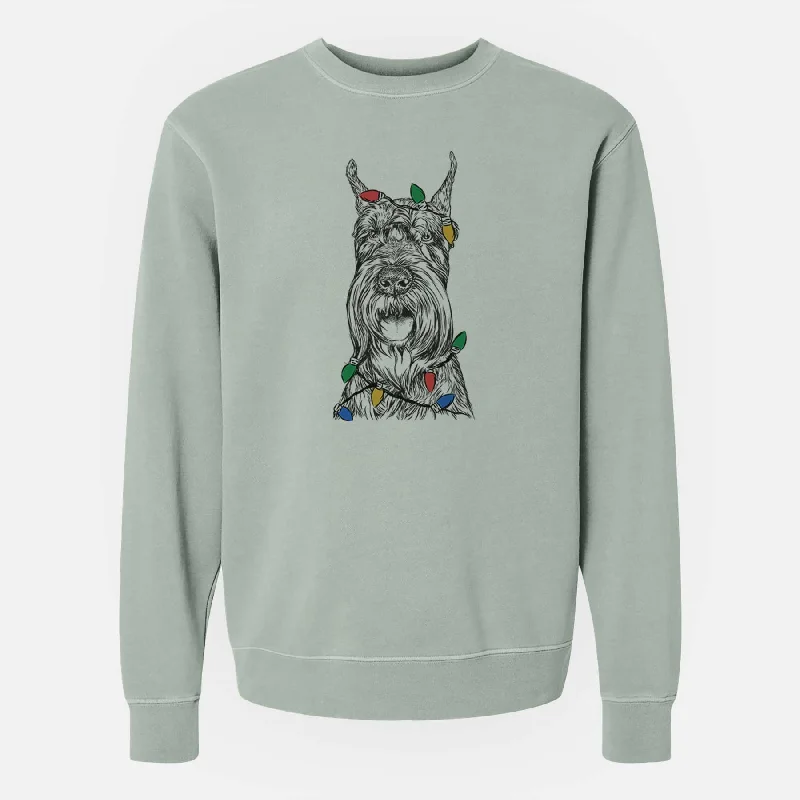 Act Fast cozy gym sweatshirtChristmas Lights Zuri the Giant Schnauzer - Unisex Pigment Dyed Crew Sweatshirt Act Fast cozy gym sweatshirtChristmas Lights Zuri the Giant Schnauzer - Unisex Pigment Dyed Crew Sweatshirt