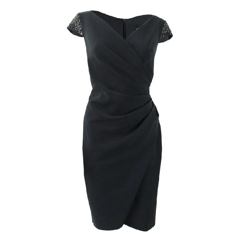 Deal of the Week form-fitting dressAlex Evenings Women's Beaded Sleeve Dress