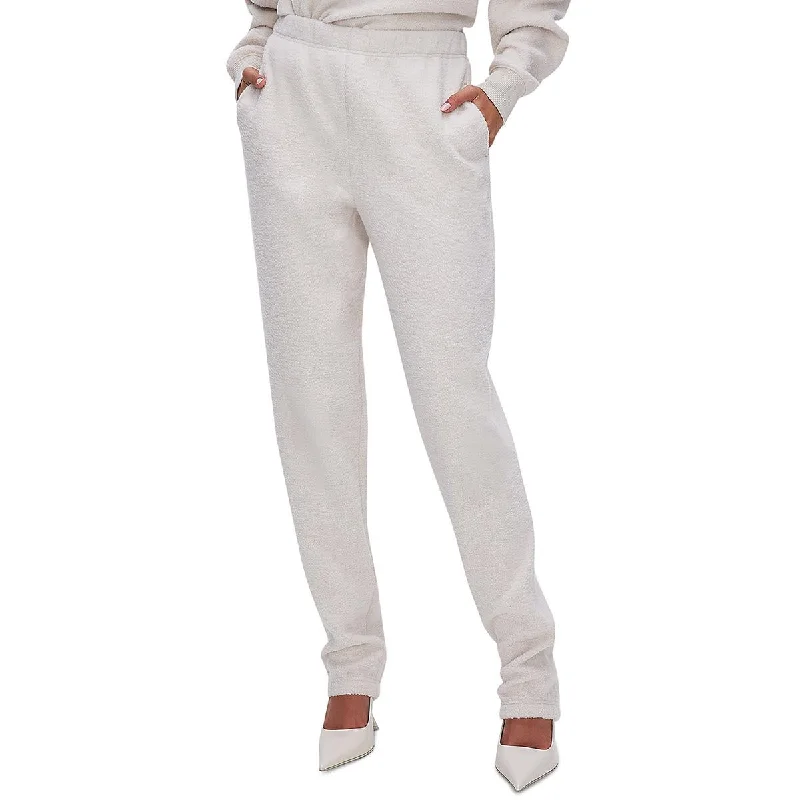 Take Advantage Good American Womens Sherpa Pocket Sweatpants