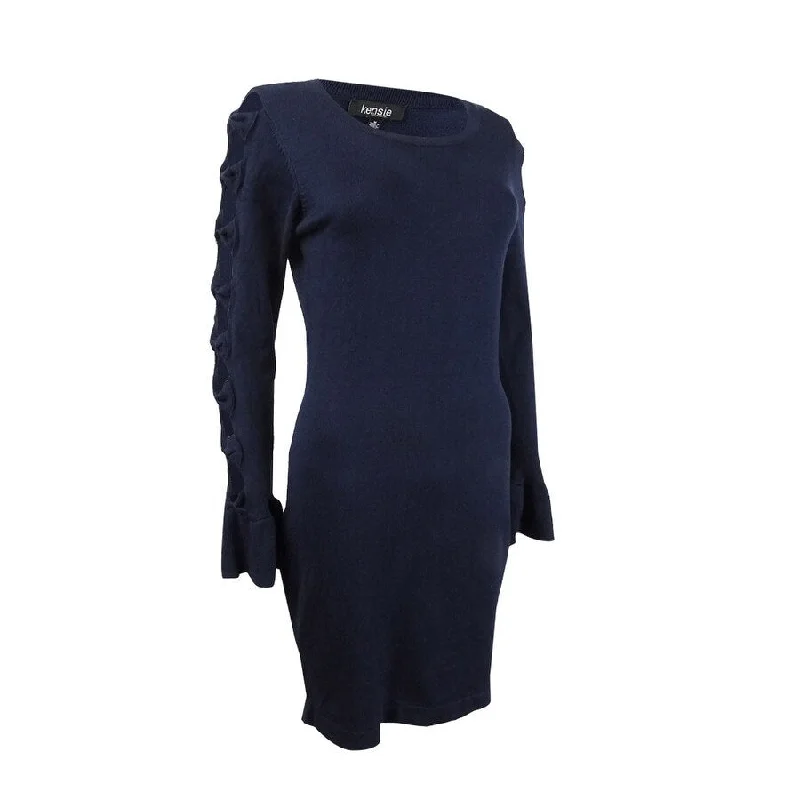 While Supplies Last denim dressKensie Women's Bow-Sleeve Sweater Dress