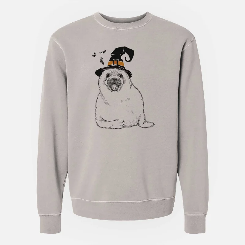 Year-End Clearance modern athletic hoodieWitch Bub the Harp Seal - Unisex Pigment Dyed Crew Sweatshirt Year-End Clearance modern athletic hoodieWitch Bub the Harp Seal - Unisex Pigment Dyed Crew Sweatshirt