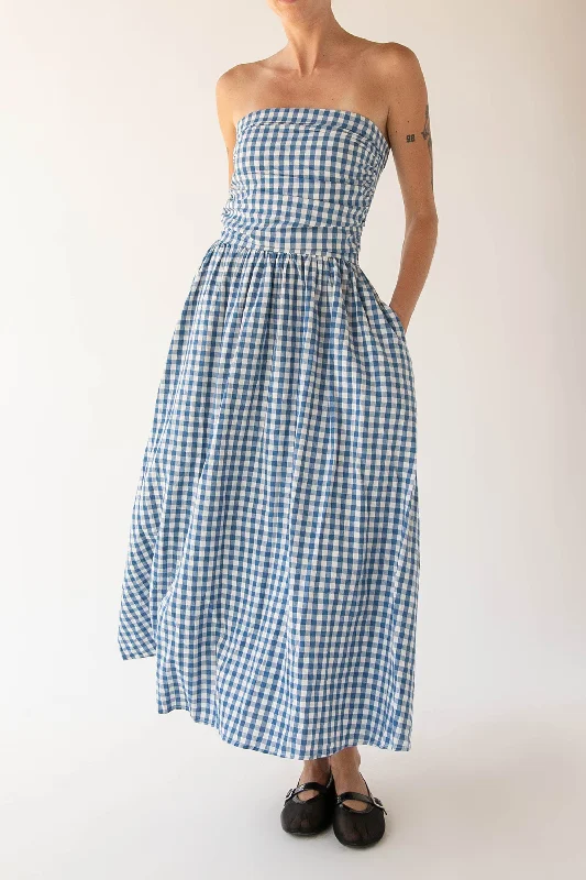 Price Rollback office dressGINGHAM TUBE DRESS