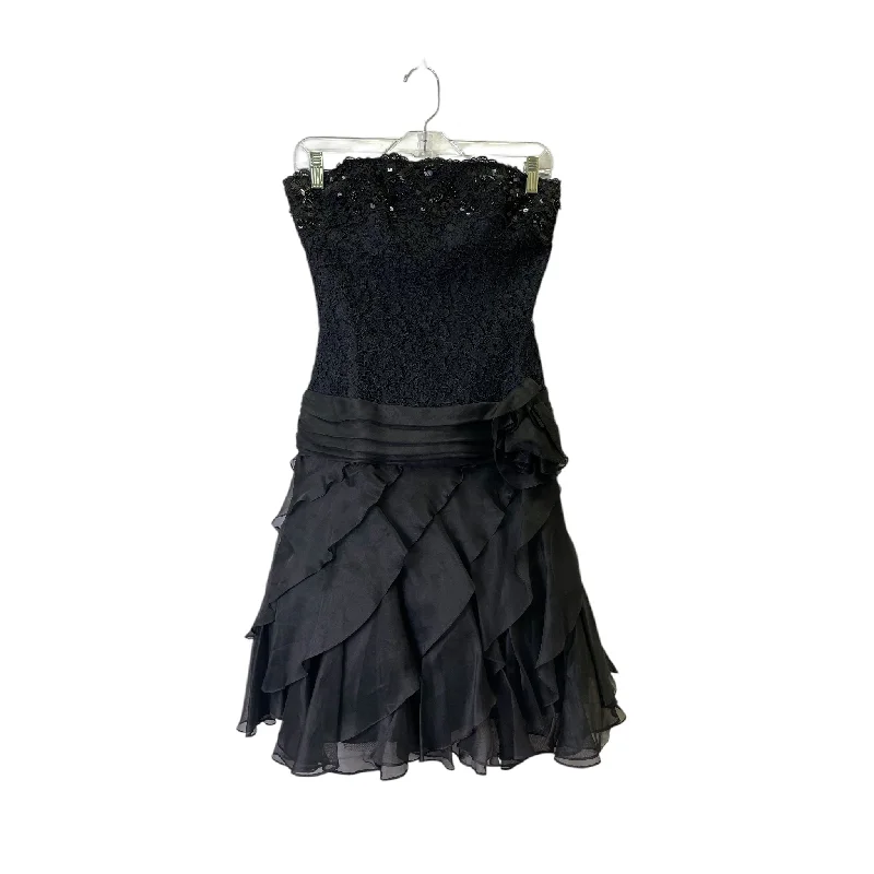 Deal Zone casual slip dressDress Party Midi By Tadashi In Black, Size:S