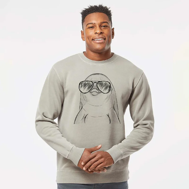 Reduced Prices loose fit sports sweatshirtAviator Dave the Dolphin - Unisex Pigment Dyed Crew Sweatshirt Reduced Prices loose fit sports sweatshirtAviator Dave the Dolphin - Unisex Pigment Dyed Crew Sweatshirt