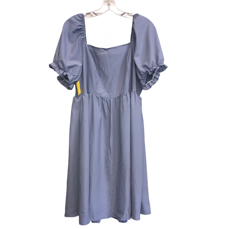 Buy More, Save More pleated dressDress Work By Shein In Blue, Size:Xl