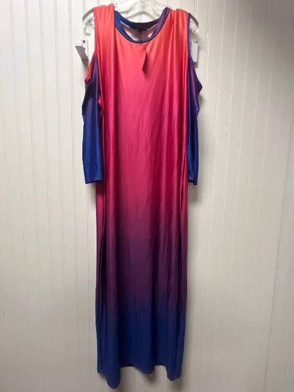 Hurry In shift dressDress Casual Maxi By Ashley Stewart In Blue & Red, Size: 3x