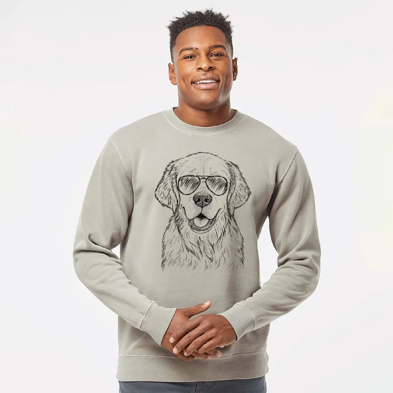 Price Drop sleek workout sweatshirtAviator Emma the Golden Retriever - Unisex Pigment Dyed Crew Sweatshirt Price Drop sleek workout sweatshirtAviator Emma the Golden Retriever - Unisex Pigment Dyed Crew Sweatshirt