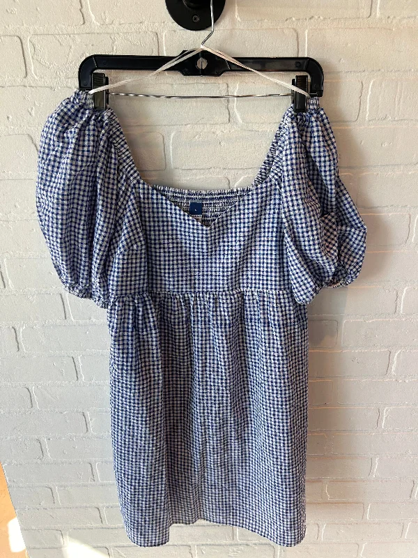 Stock Up and Save playful dressDress Casual Short By Old Navy In Blue & White, Size: S Stock Up and Save playful dressDress Casual Short By Old Navy In Blue & White, Size: S