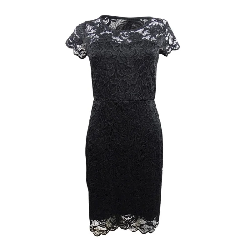 TIME-Limited Offer cocktail party dressODCOCD Women's Lace Sheath Dress (M, Black)