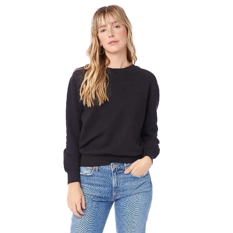 Season Finale Sale Throwback Washed Terry Sweatshirt (Black)
