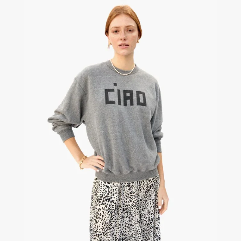 Lowest Prices "Ciao" Oversized Sweatshirt (Grey)
