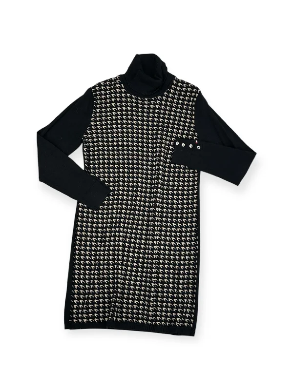 Midnight Sale ruched dressDress Sweater By Tommy Hilfiger In Black & Tan, Size: L