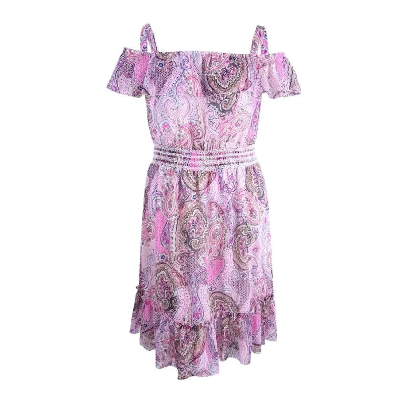 Sale Event ashionable dressTommy Hilfiger Women's Paisley-Print Cold Shoulder Dress (18, Print Multi) Sale Event ashionable dressTommy Hilfiger Women's Paisley-Print Cold Shoulder Dress (18, Print Multi)
