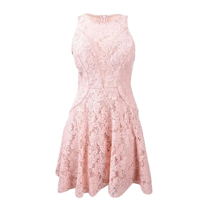 Price Reduction backless dressXscape Women's Sleeveless Fit & Flare Lace Dress