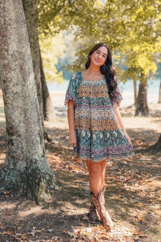Buy More, Save More trendy wrap dressBoho Paisley Dress