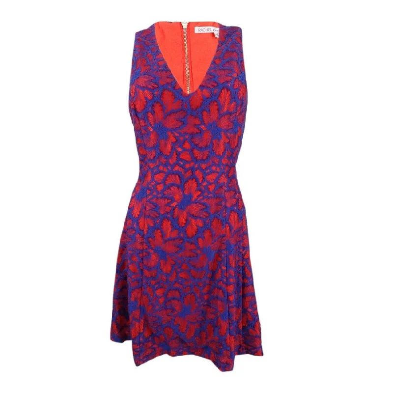 Best Bargains structured dressRachel Roy Women's Two-Tone Lace Fit & Flare Dress